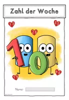 Vorschau - Arbeitsblätter - Zahl der Woche: Zahlenmappe 10 - Seite 3