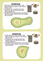 Vorschau - Mal- und Bastelvorlagen - Höhenlinien verstehen (Bastelanleitung) - Seite 1