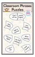 Aperçu - Jeux - Classroom Phrases - Speech Bubbles Puzzles - Page de couverture