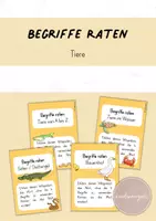 Vorschau - Spiele - Begriffe raten/Sag es nicht: Tiere - Deckblatt