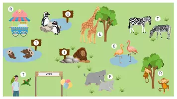 Vorschau - Arbeitsblätter - Lesespur - Im Zoo 🦒🐘 (2-fach differenziert) - Seite 1