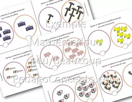 Aperçu - Cartes / Images - Mathématique - Peu/Beaucoup - Page de couverture