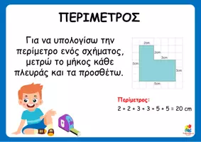 Προεπισκόπηση - Αφίσες - Αφίσες - Περίμετρος - Εμβαδόν ορθογωνίου και τετραγώνου - Σελίδα 1