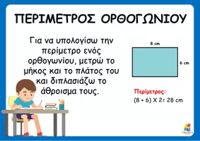 Προεπισκόπηση - Αφίσες - Αφίσες - Περίμετρος - Εμβαδόν ορθογωνίου και τετραγώνου - Σελίδα 2