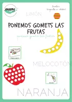 Vista previa - Hojas de trabajo - PONEMOS GOMETS LAS FRUTAS - Portada