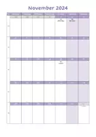 Vorschau - Lehrpläne/Lehrermaterial - Lehrerkalender 2024/25 ausdruckbar (Feiertage Ö) - Seite 3