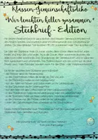 Vorschau - Mal- und Bastelvorlagen - Klassen- & Gemeinschaftsdeko "Wir leuchten heller zusammen." - Steckbrief-Edition - Seite 1