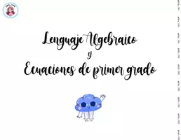 Vista previa - Unidades / Secuencias / Situaciones de Aprendizaje - CUADERNILLO LENG. ALGEBRAICO Y ECUACIONES DE 1ER GRADO - página 1