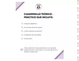 Vista previa - Unidades / Secuencias / Situaciones de Aprendizaje - CUADERNILLO LENG. ALGEBRAICO Y ECUACIONES DE 1ER GRADO - página 2