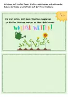 Vorschau - Anderer Materialtyp - Abschiedskarte Kind / SchülerIn - Wachse weiter - Seite 2