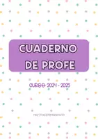 Vista previa - Hojas de trabajo - Cuaderno para profe 2024-2025 - página 1