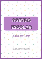 Vista previa - Hojas de trabajo - AGENDA ESCOLAR 24-25 - página 1