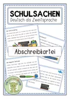 Vorschau - Stationenlernen - SCHULSACHEN Abschreibkartei - Deckblatt
