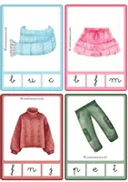 Vista previa - Refuerzo / NEE / Materiales de apoyo - FLASHCARDS CONCIENCIA FONOLÓGICA ROPA - página 3