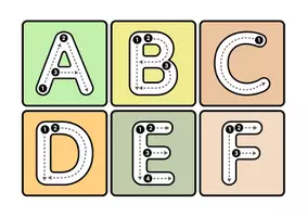 Vista previa - Juegos / Gamificación - Silueta trazo ABC-abc (1) - página 2