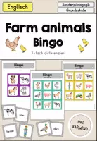 Vorschau - Spiele - Farm animals Bauernhoftiere Bingo differenziert - Englisch - Deckblatt