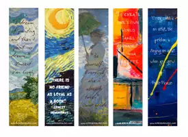 Προεπισκόπηση - Άλλος τύπος υλικού - Bookmarks Art with quotations - Εξώφυλλο