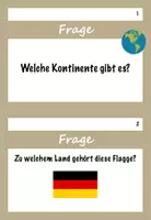Vorschau - Arbeitsblätter - Rund um die Welt - Freiarbeitskartei Kontinente und Länder - Seite 2