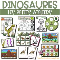 Aperçu - Jeux - Les Petits Ateliers - Les dinosaures - Page de couverture