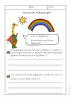 Vorschau - Stundenentwürfe - Wie entsteht ein Regenbogen, Forschen im Sachunterricht, Regenbogen, Wetter - Seite 1