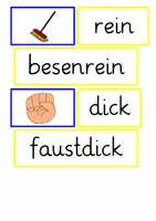 Vorschau - Präsentationen/Tafelbilder - Zusammengesetzte Adjektive – Tafelmaterial zum Wortbau (Deutsch) - Seite 3