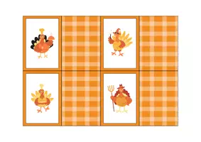 Aperçu - Cartes / Images - Cherche les dindes de Thanksgiving - Page 3