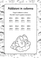 anteprima - Esercizi - Schede didattiche addizioni classe seconda - Pagina 3