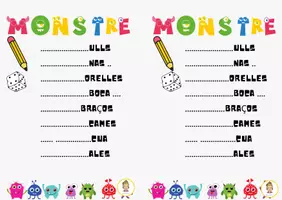 Vista previa - Unidades / Secuencias / Situaciones de Aprendizaje - Crea tu monstruo (Partes del cuerpo) Español/català - página 3