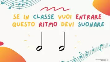 anteprima - Schede informative - Cartelli di benvenuto: bussa a ritmo (4/4) - Pagina di copertina
