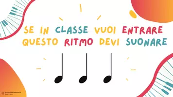 anteprima - Esercizi - Cartelli di benvenuto: bussa a ritmo (3/4) - Pagina 1