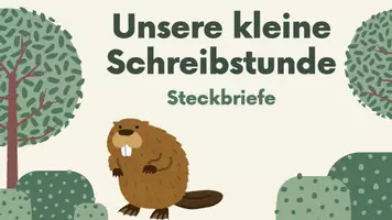 Vorschau - Stundenentwürfe - Steckbrief - Unsere Schreibstunde - Teil 3 - Seite 1