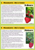 Vorschau - Arbeitsblätter - Wissenskartei - Obst und Gemüse - Seite 3