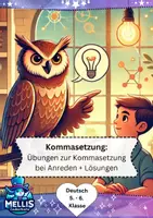 Vorschau - Arbeitsblätter - Kommasetzung bei Anreden Klasse 5/6 (Zeichensetzung) - Deckblatt
