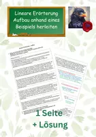 Vorschau - Arbeitsblätter - Lineare Erörterung Aufbau "Hitzeschutz an Schulen" - Deckblatt