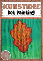 Vorschau - Mal- und Bastelvorlagen - Kunstidee Herbst Dot Painting - Deckblatt