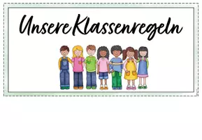 Vorschau - Präsentationen/Tafelbilder - Klassenregeln - Visualisierung (inkl. Vertrag + Bildkarten) - Seite 1