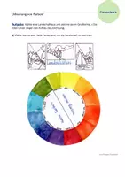Vorschau - Arbeitsblätter - Farbenlehre- Arbeitsblatt - Deckblatt