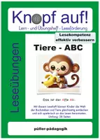 Vorschau - Stationenlernen - ABC Tiere - Leseheft für Leseanfänger - Deckblatt