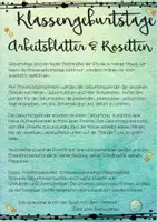 Vorschau - Mal- und Bastelvorlagen - Materialpaket Geburtstagsritual in der Klasse - Seite 2