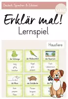 Vorschau - Spiele - Erklär mal - Lernspiel: Haustiere - Deckblatt