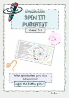 Vorschau - Arbeitsblätter - Spin it! Sprechanlass zum Thema Pubertät - Deckblatt