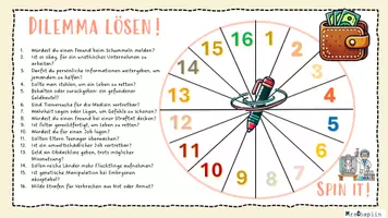 Vorschau - Spiele - Spin it! Sprechanlass zum Thema Dilemmata - Seite 1