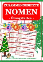 Vorschau - Aufgabenkarten - Winter: Zusammengesetzte Nomen - Übungskarten - Deckblatt