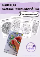 Vista previa - Manualidades / Dibujos para colorear - Mandalas gramaticales. Evaluación inicial - Portada