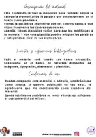 Vista previa - Manualidades / Dibujos para colorear - Mandalas gramaticales. Evaluación inicial - página 1