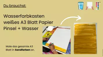 Vorschau - Präsentationen/Tafelbilder - Kunst - Wüste mit Lehmhäusern ab Klasse 2 - Seite 3