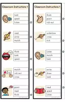 Aperçu - Feuilles d'exercices - Classroom Instructions 1 - Peg Cards - Page 2