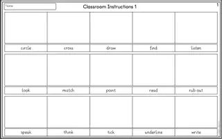 Aperçu - Feuilles d'exercices - Classroom Instructions 1 - Worksheets Mix - Page 1