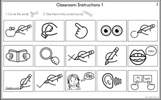 Aperçu - Feuilles d'exercices - Classroom Instructions 1 - Worksheets Mix - Page 2