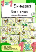 Vorschau - Stationenlernen - Einmaleins - Brettspiele - Freiarbeit - Stationen - Lernspiele - Deckblatt